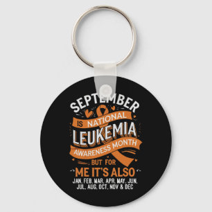 Steun Team Oranje Lint Leukemie Bloedkanker  Sleutelhanger