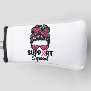 Steun Team Rommelige Knot Roze Krijger Borstkanker Golfheadcover