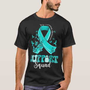Steun Team Turkoois Lint Vlinder Dysautonomie A T-shirt