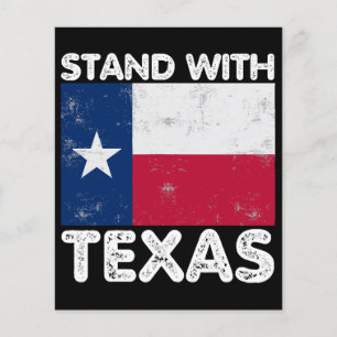 Steun Texas I-tribune met Texaanse vlag