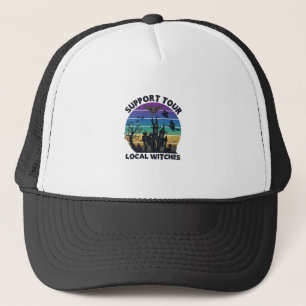 Steun Toer Lokale Heksen Halloween Spokenhuis Trucker Pet