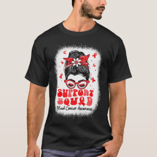 Steun Troepige Knot Vlinder Rode Lint Bloed T-shirt