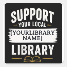 Steun uw bibliotheek – Naamontwerp voor de bibliot