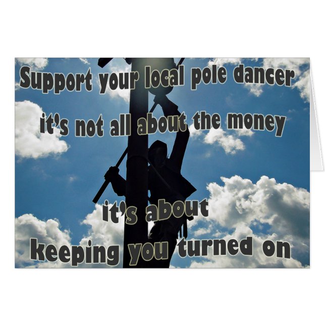 Steun uw Lineman (Voorkant Horizontaal)