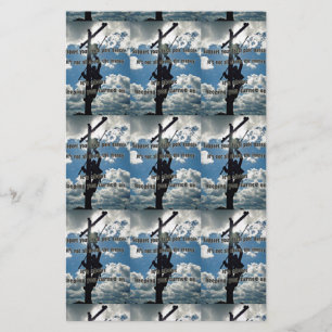 Steun uw Lineman Briefpapier