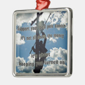 Steun uw Lineman Metalen Ornament (Links)