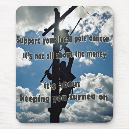 Steun uw Lineman Muismat (Voorkant)