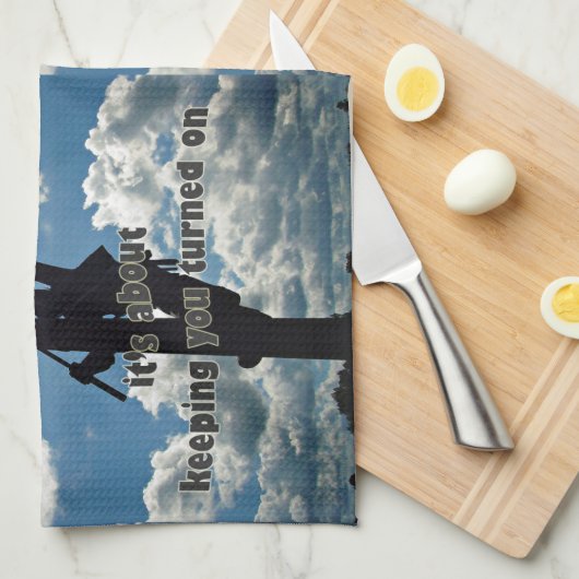 Steun uw Lineman Theedoek (Quarter Fold)