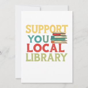 Steun uw lokale bibliotheek boeklezers liefhebbers kaart