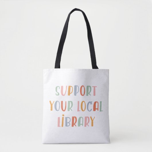 Steun Uw Lokale Bibliotheek Draagtas (Voorkant)
