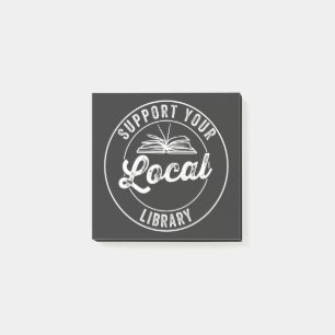 steun uw lokale bibliotheek post-it® notes