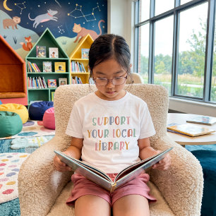 Steun uw lokale bibliotheek t-shirt