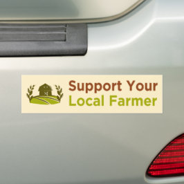 steun uw lokale landbouwer bumpersticker