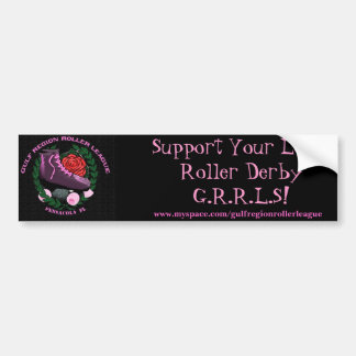 Steun Uw Lokale Roller Derby Bumpersticker