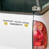 STEUN UW LOKALE SCHERIFF BUMPERSTICKER (Op Truck)