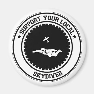 Steun Uw Lokale Skydiver Magneet