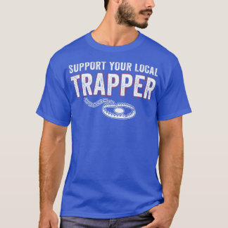 Steun uw lokale trapper grappige valjacht t-shirt