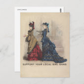 Steun Uw Lokale Troep van het Meisje Briefkaart (Voorkant / Achterkant)