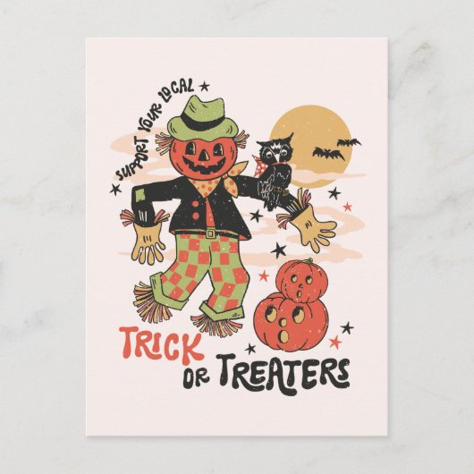 Steun uw lokale truc of traktaties briefkaart (Voorkant)