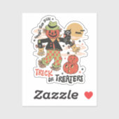 Steun uw lokale truc of traktaties sticker (Vel)