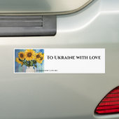 Steun van de Bumpersticker aan Oekraïne (Op auto)