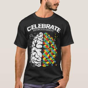 Steun voor autisme van de Brain Neurodiversity ADH T-shirt