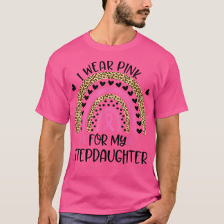 Steun voor borstkanker die ik roze voor mijn stepd t-shirt