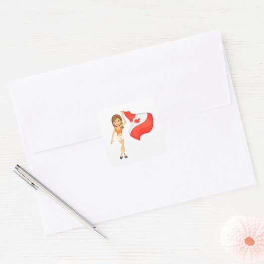 Steun voor Canada Square Sticker