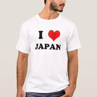 Steun voor de aardbeving in Japan - Ik hou van Jap T-shirt