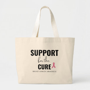 steun voor de behandeling van borstkanker Canvas t Grote Tote Bag