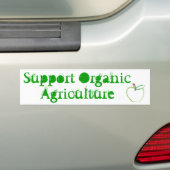Steun voor de Bumpersticker van de biologische lan (Op auto)