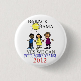 Steun voor de Buttonnen van de Barack Obama-verkie Ronde Button 3,2 Cm