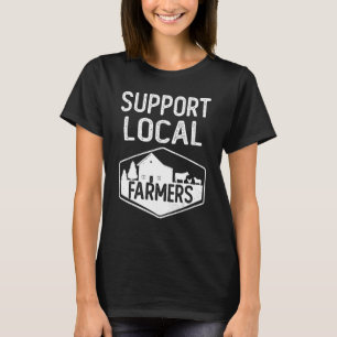 Steun voor de lokale boerenmarkt t-shirt