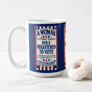 steun voor de stemrechten van vrouwen koffiemok