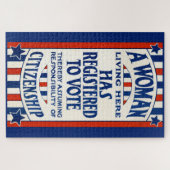 steun voor de stemrechten van vrouwen legpuzzel (Horizontaal)