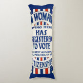 steun voor de stemrechten van vrouwen lichaamskussen (Voorkant Verticaal)