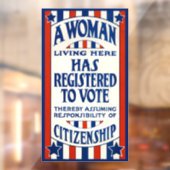 steun voor de stemrechten van vrouwen raamsticker (Vel 2)