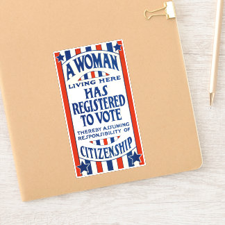 steun voor de stemrechten van vrouwen sticker