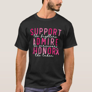 steun voor de strijders die de overlevenden borst t-shirt
