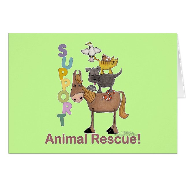 Steun voor dierenredding (Voorkant Horizontaal)