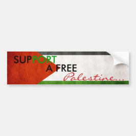 Steun voor een vrije Palestijnse Bumpersticker