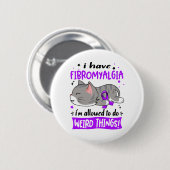 Steun voor fibromyalgie Bewustmaking Koolschenking Ronde Button 5,7 Cm (Voorkant /achterkant)