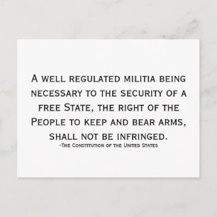 Steun voor het behoud van de vrijheid! briefkaart