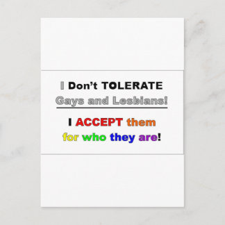 Steun voor homo's en lesbiennes briefkaart