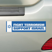 Steun voor Israël Bumpersticker (Op auto)