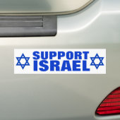 Steun voor Israël Bumpersticker (Op auto)