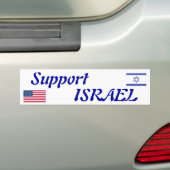 Steun voor Israëlische Bumpersticker (Op auto)