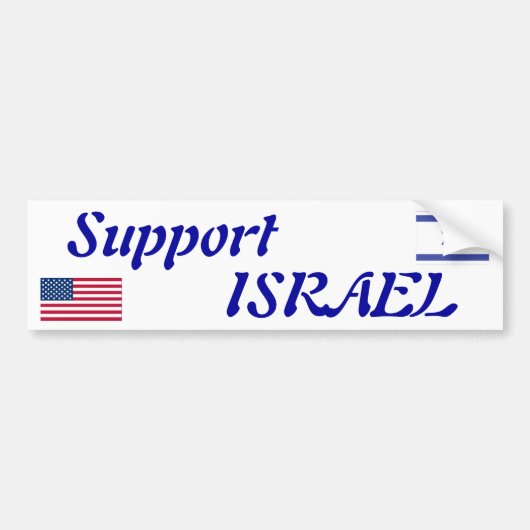 Steun voor Israëlische Bumpersticker (Voorkant)