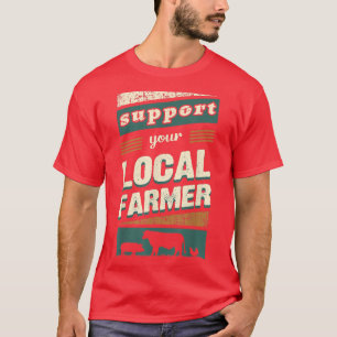 Steun voor landbouwers, producten van lokaal Boerd T-shirt