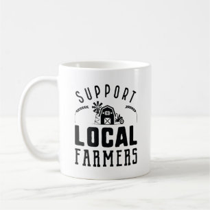 Steun voor lokale landbouwers koffiemok